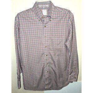 Brooks Brothers The Original Polo Shirt Gingham Check Button Down Size Small